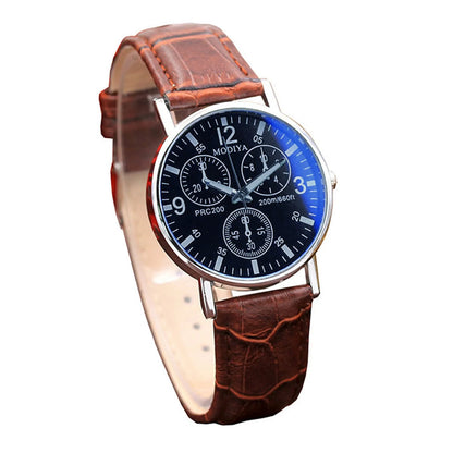 Pure Leather Belt Watch For Men